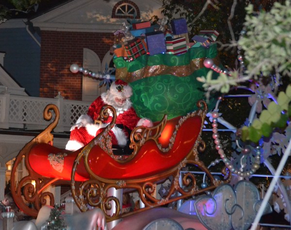 Santa joined Mickey;